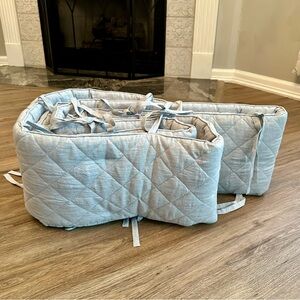 Pottery barn kids crib bumper